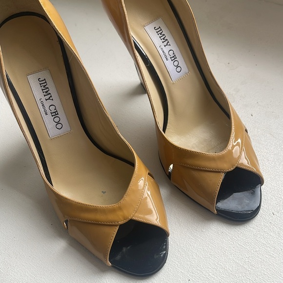 Jimmy Choo peep toe block heels - Picture 2 of 11